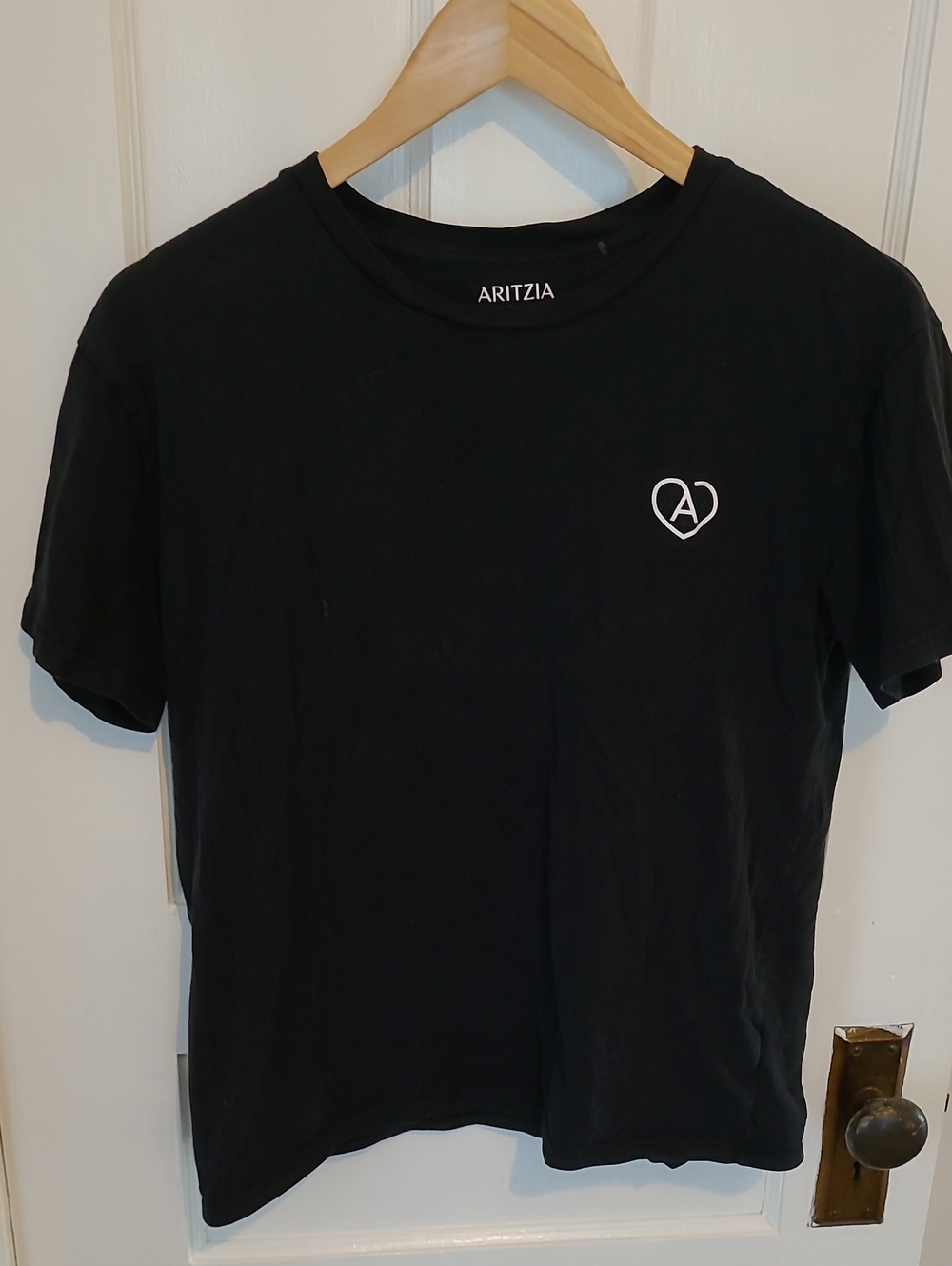 Aritzia  Black Heart Logo Tee